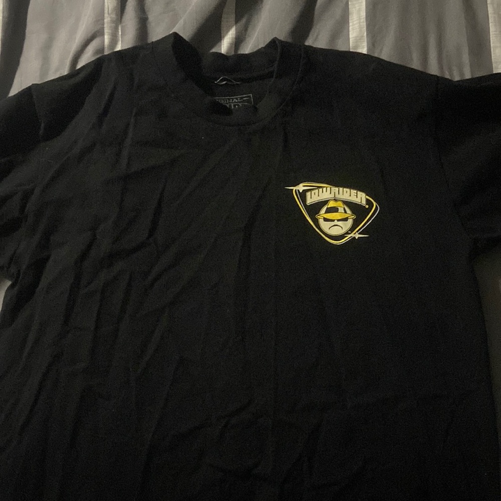 Lowrider t shirt black size medium